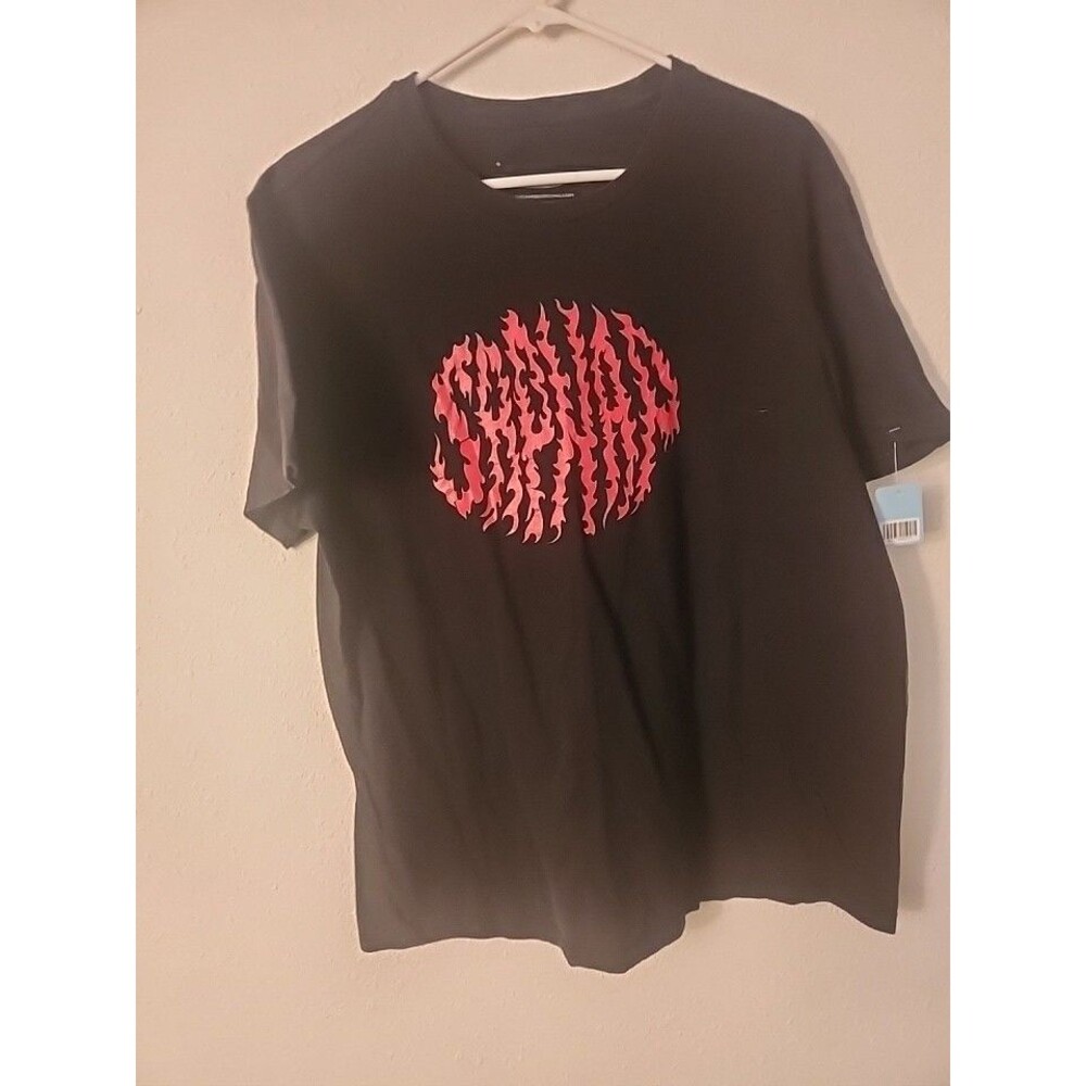 Sapnap Merch Flame Name T-Shirt Medium